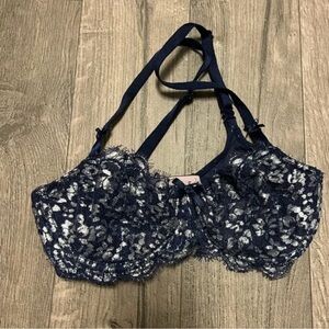 NWT Victoria's Secret Midnight Blue Lace Bra